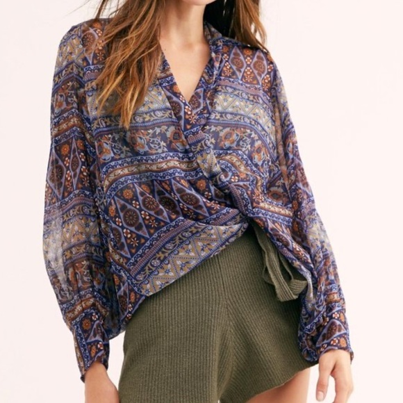 Free People Solstice Shimmer Kimono - Picture 1 of 4